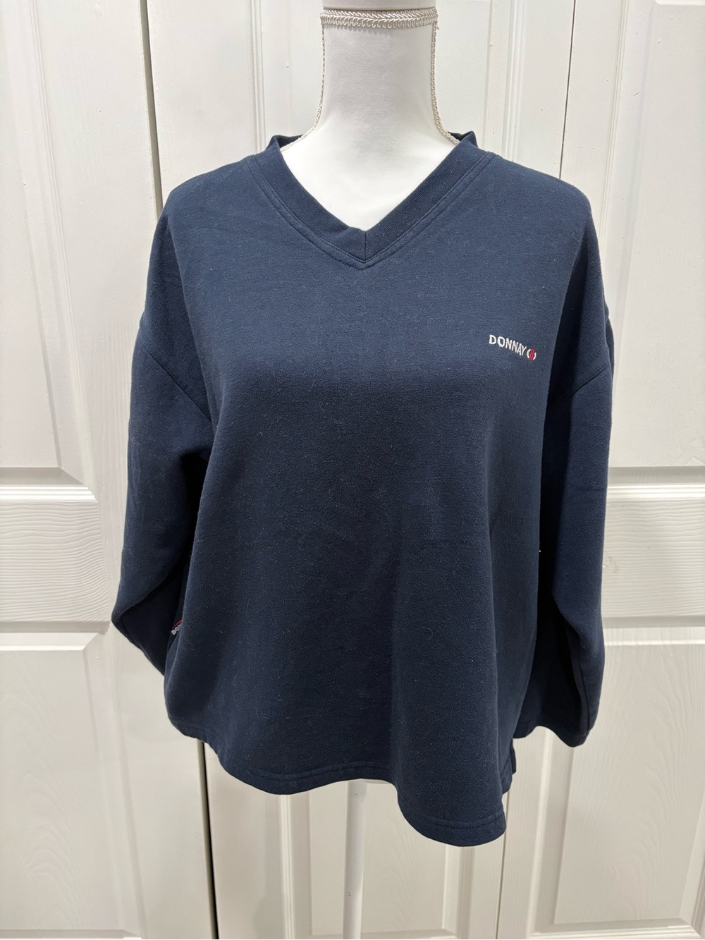 Donnay Navy Pullover with Branded Neck Label